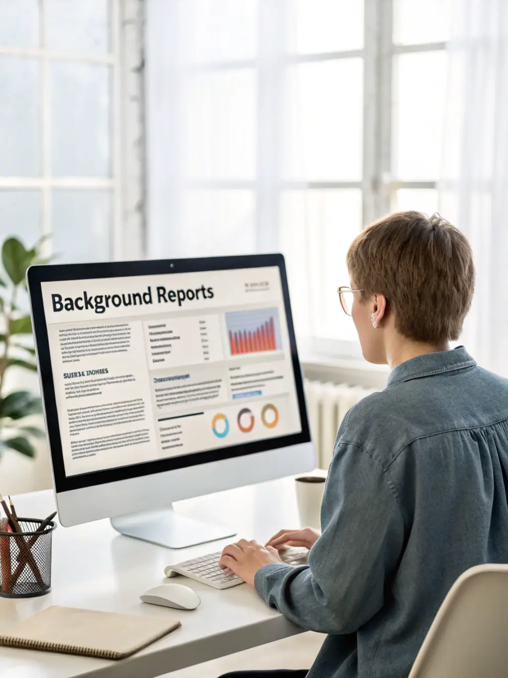 A business owner smiling confidently while reviewing reports, indicating the peace of mind gained from reliable support.