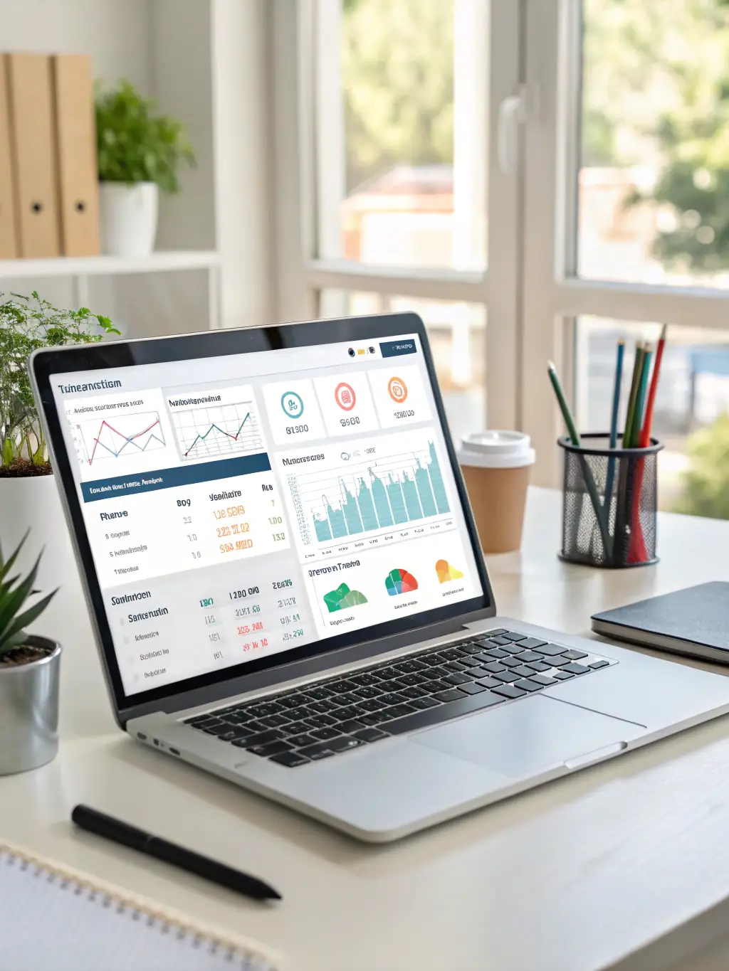An e-commerce store interface on a laptop screen, showcasing KP Virtual Assist's expertise in supporting online retail businesses.