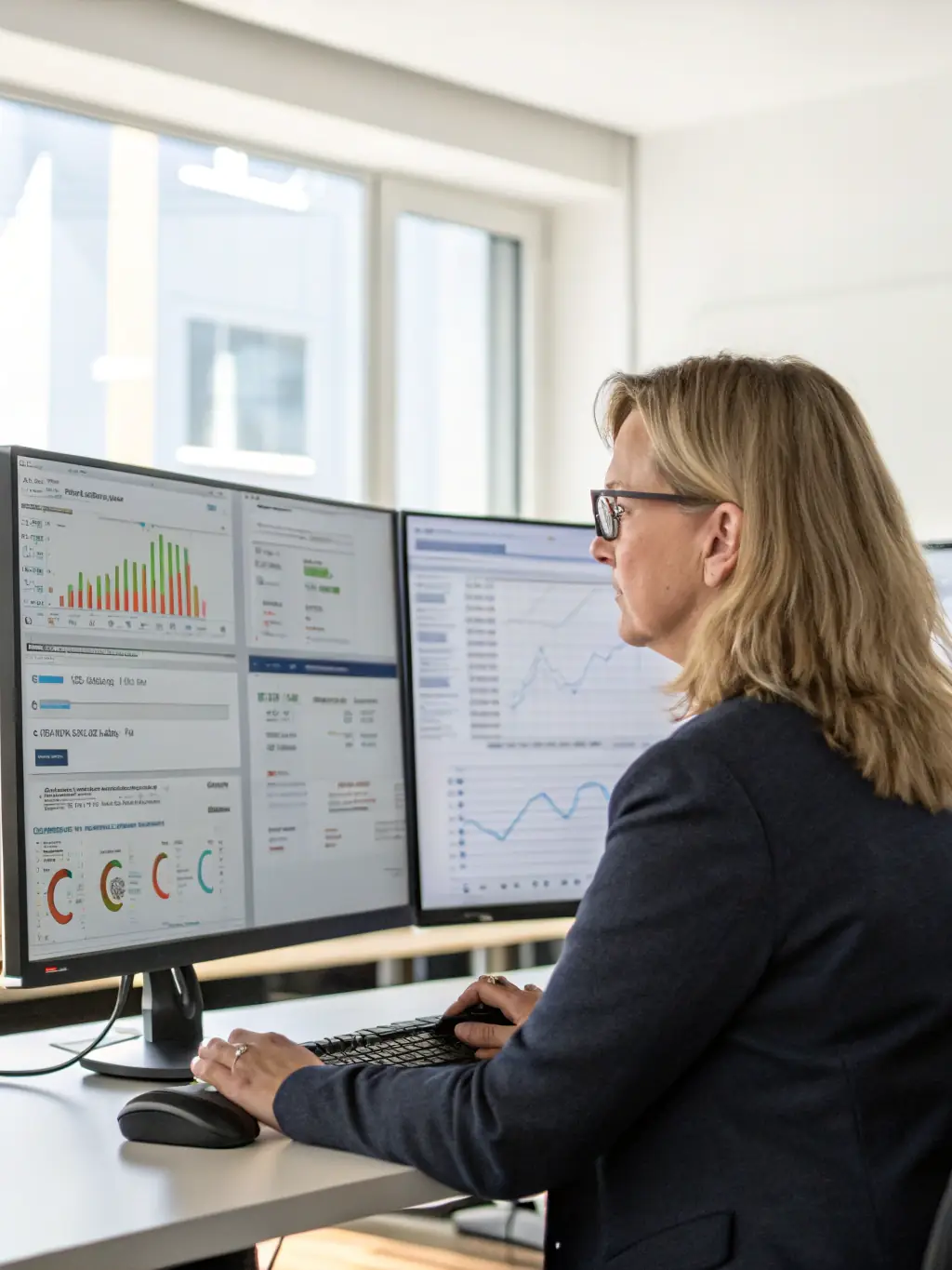 A virtual assistant handling bookkeeping tasks, managing invoices, and tracking expenses.